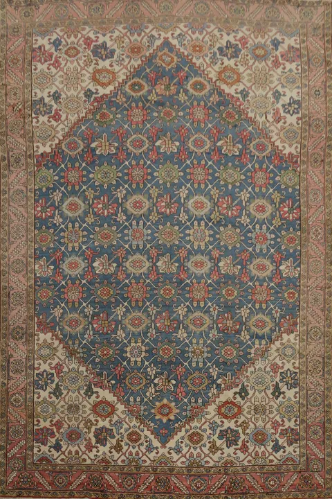 Antique Vegetable Dye Heriz Serapi Persian Area Rug 10x12