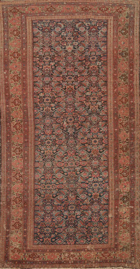 Pre-1900 Antique Vegetable Dye Sultanabad Persian Area Rug 6x13