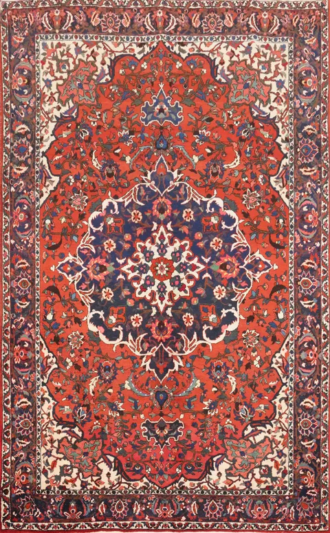 Vegetable Dye Bakhtiari Persian Area Rug 7x10