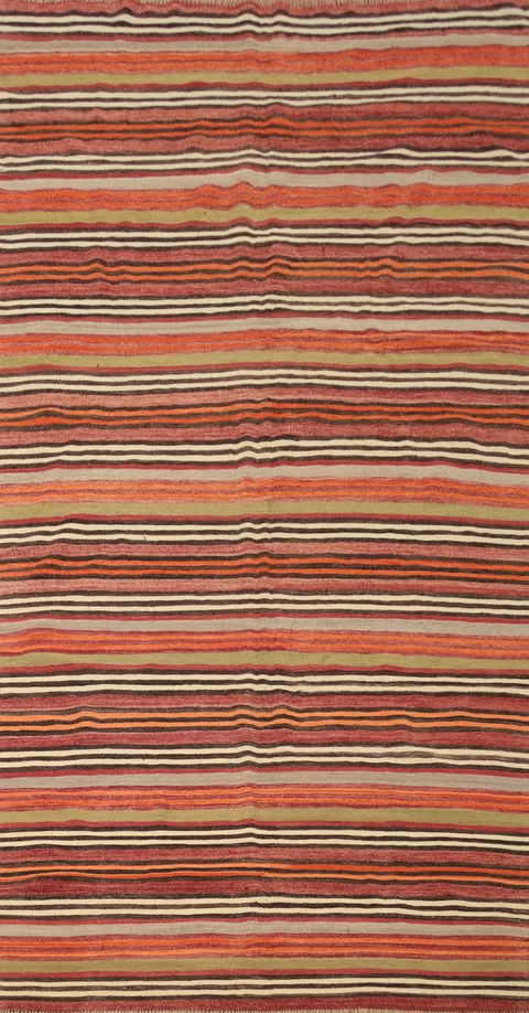 Vegetable Dye Kilim Turkish Area Rug 5x10
