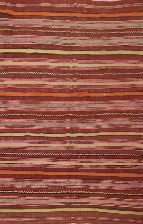Vegetable Dye Kilim Turkish Rug 5x7