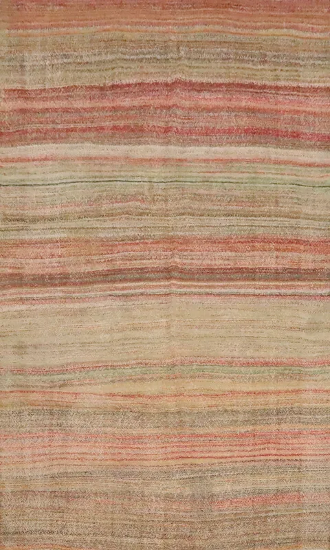 Vegetable Dye Kilim Turkish Area Rug 6x9