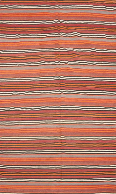 Energize Your Space with This Multicolor Kilim Area Rug 5x8