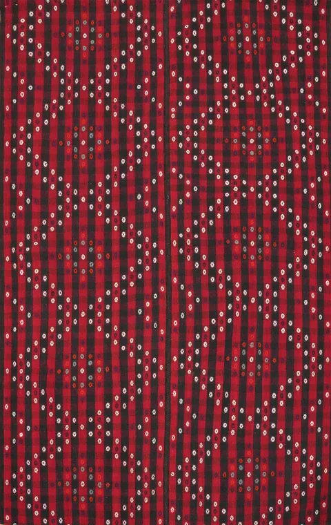 Vegetable Dye Kilim Geometric Area Rug 6x8