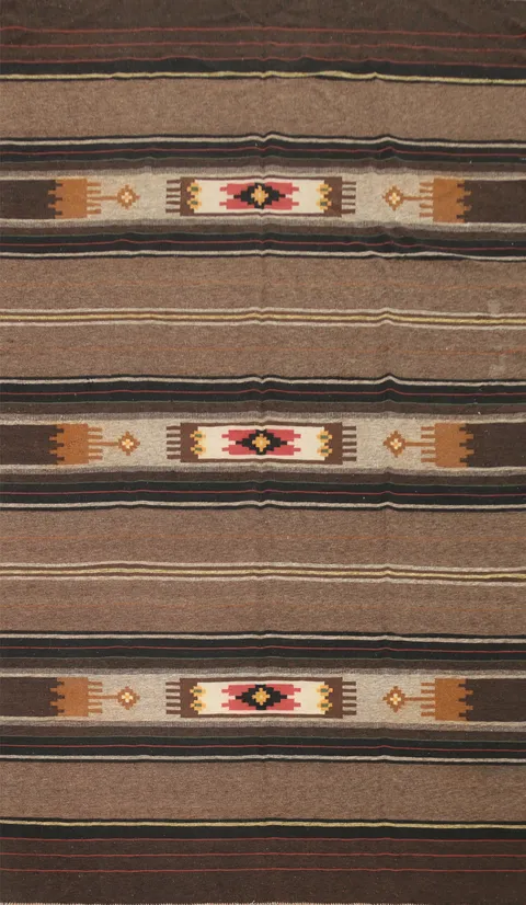 Vegetable Dye Kilim Handmade Area Rug 7x10