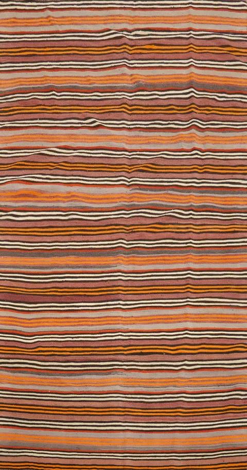 Vegetable Dye Kilim Handmade Area Rug 5x10