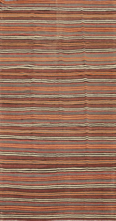 Vegetable Dye Kilim Turkish Area Rug 5x10