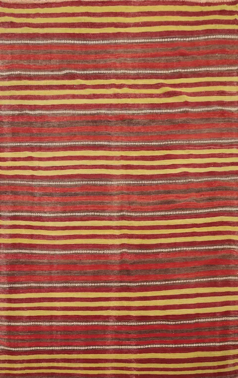 Eye-Catching Multicolor Stripes Kilim Area Rug 6x8 for Any Room