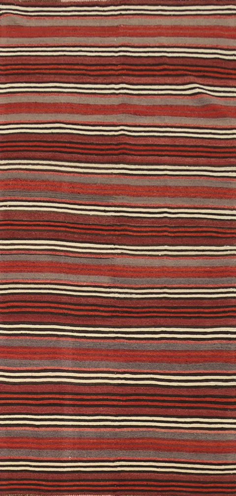 Striped Kilim Area Rug 5x10 Perfect for Cozy Living Spaces