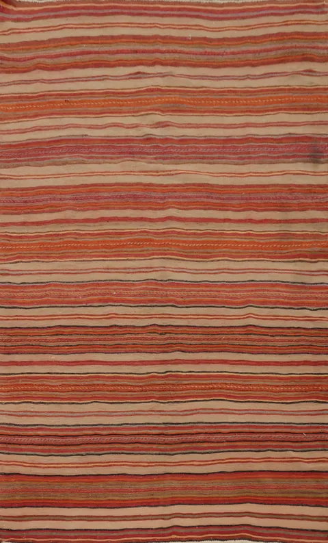 Vegetable Dye Kilim Turkish Area Rug 5x8