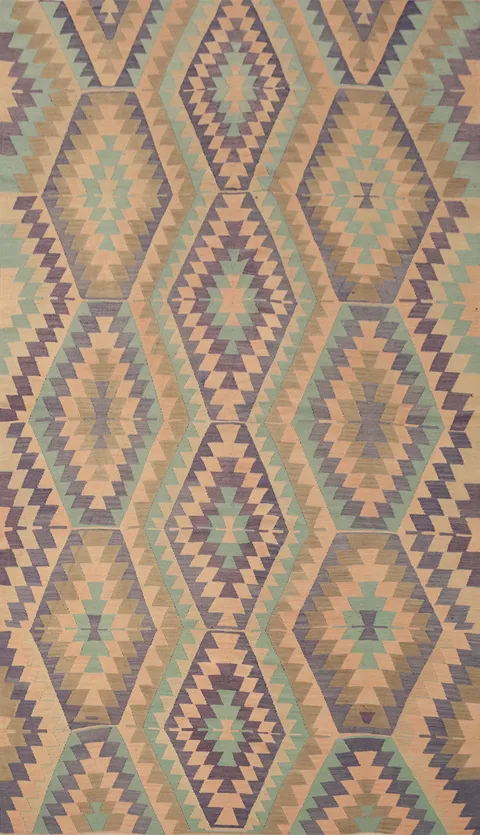 Vegetable Dye Kilim Turkish Area Rug 6x10
