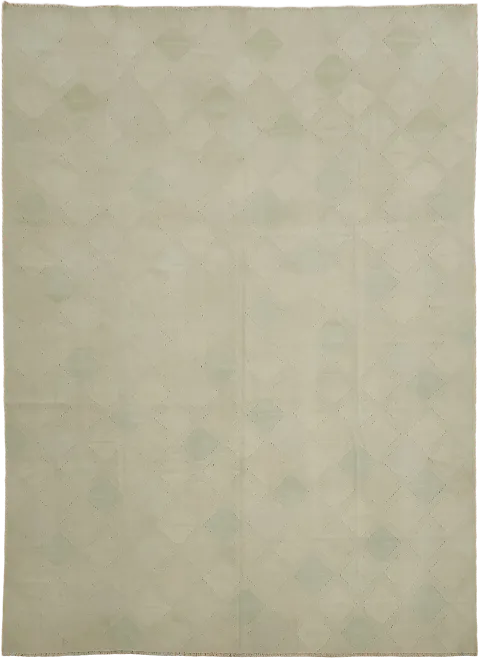 Vegetable Dye Modern Kilim Handwoven Area Rug 9x12