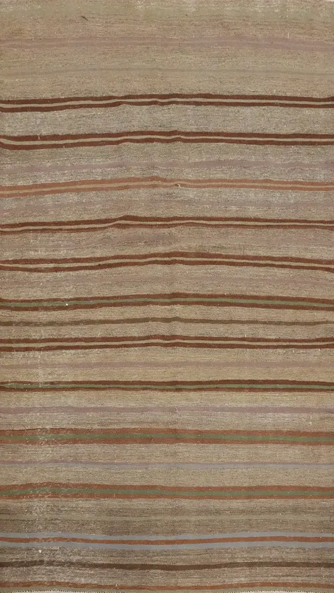 Vegetable Dye Kilim Turkish Area Rug 5x8