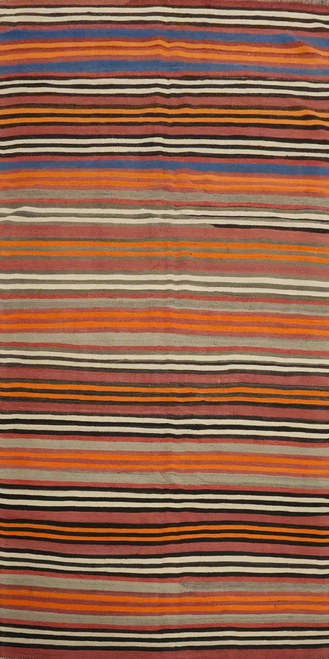 Vibrant Kilim Area Rug 5x10 A Splash of Modern Colorful Decor