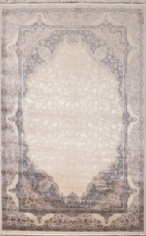 Luxurious Tabriz Area Rug 7x10 with Delicate Floral Motifs