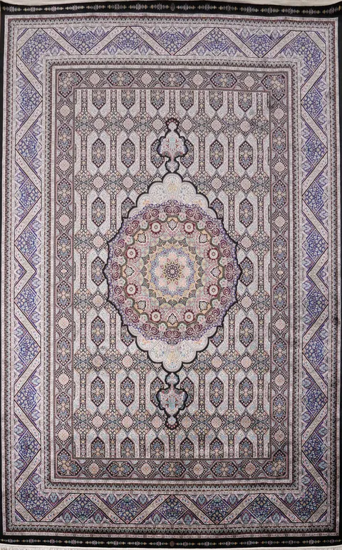 Traditional Qum Turkish Area Rug 8x11