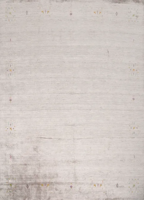 Luxurious Plain Design Gabbeh Area Rug 10x10 for Chic Living Spaces