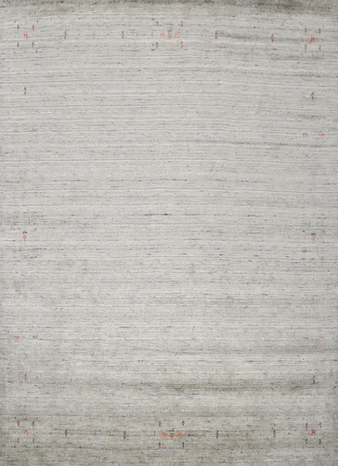 Sophisticated Simplicity in Square Gray Gabbeh Area Rug 10x10