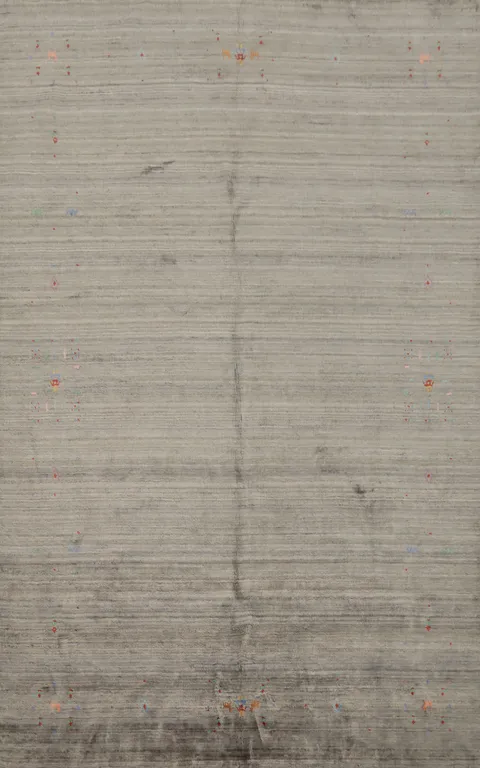 Timeless Gray Gabbeh Area Rug 6x6 with Soft Hues and Elegant Style