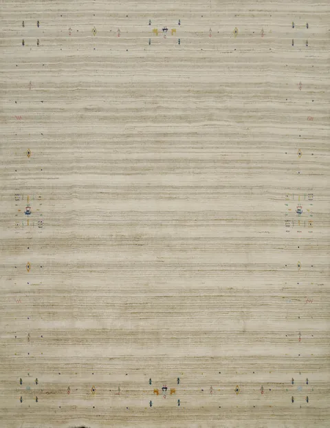 Soft Wool Gabbeh Square Area Rug 8x8