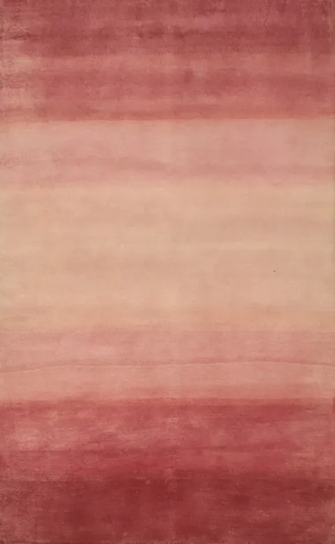 Soft Ombre Nepalese Rug 4x6 in Rose Tones for Cozy Home Interiors