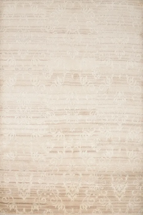 Luxury Neutral Nepalese Rug 6x8 with Subtle Texture Details