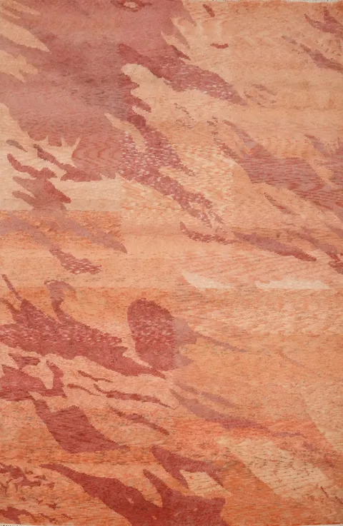 Blended Shades Contemporary Abstract Rug 6x8 for Chic Interiors