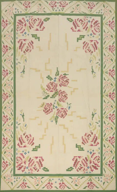 Scandinavian Kilim Oriental Large Rug 12x18