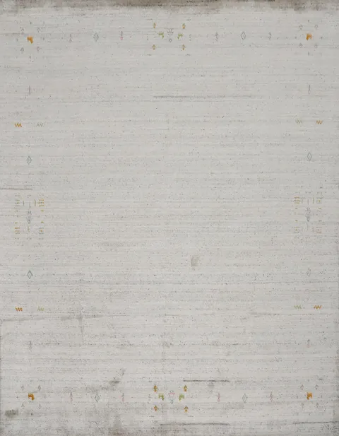 Sophisticated Gabbeh Area Rug 8x8 Fine Subtle Details and Texture