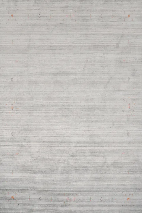 Elegant Gray Gabbeh Area Rug 8x10 with Subtle Tribal Design