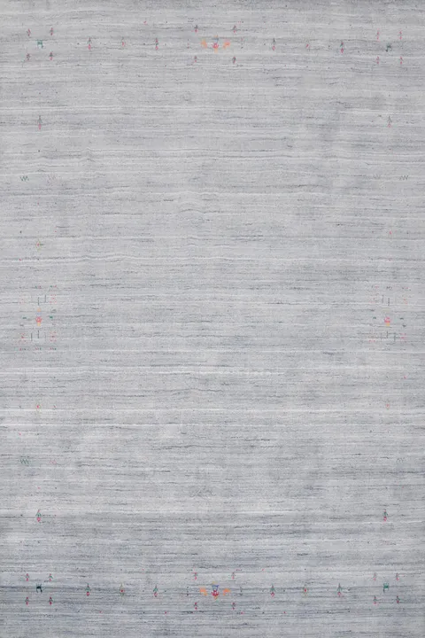 Chic Light Blue Gabbeh Rug Featuring Subtle Patterns for Modern Spaces 8x10