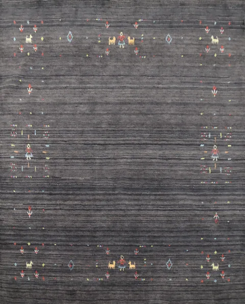 Square Wool Gabbeh Oriental Rug 5x5