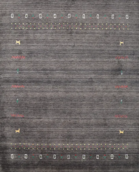 Handmade Square Gabbeh Oriental Rug 5x5