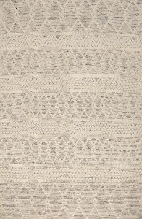 Stylish Neutral Toned Modern Gotti Area Rugs with Geometric Design