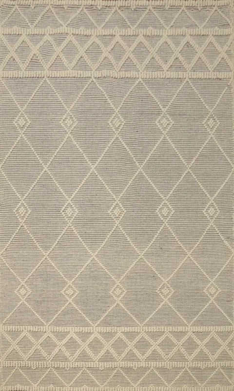 Elegant Diamond Design Gotti Rug 5x7 in Neutral Shades