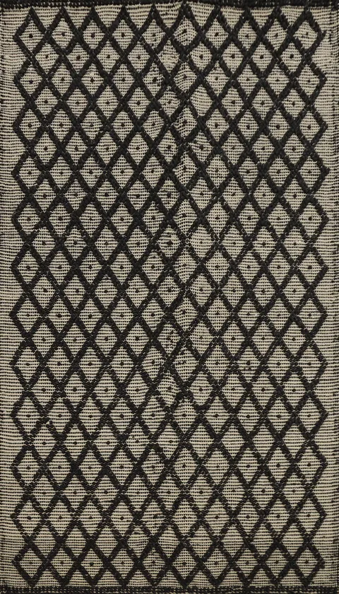 Modern Gotti Design Trellis Wool Area Rug 5x8