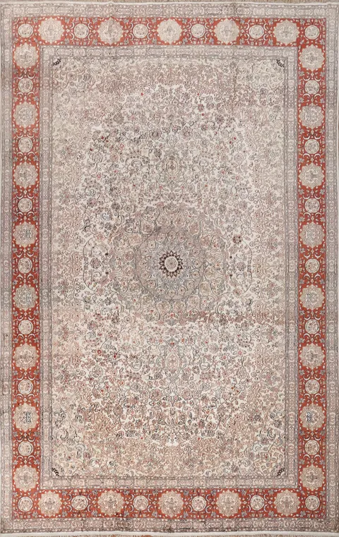 Traditional Floral Kashmir Persian Large Rug 12x18