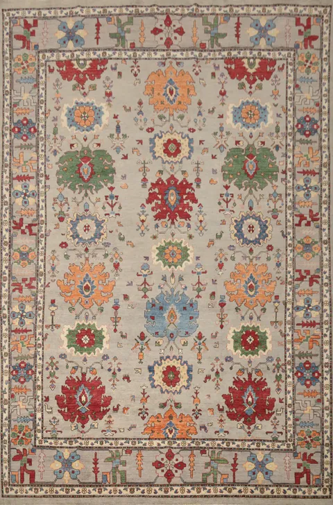 Vegetable Dye Chobi-Peshawar Oriental Area Rug 8x12