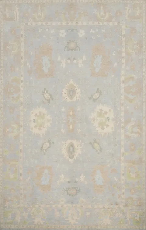 Vegetable Dye Wool Oushak Large Rug 10x15