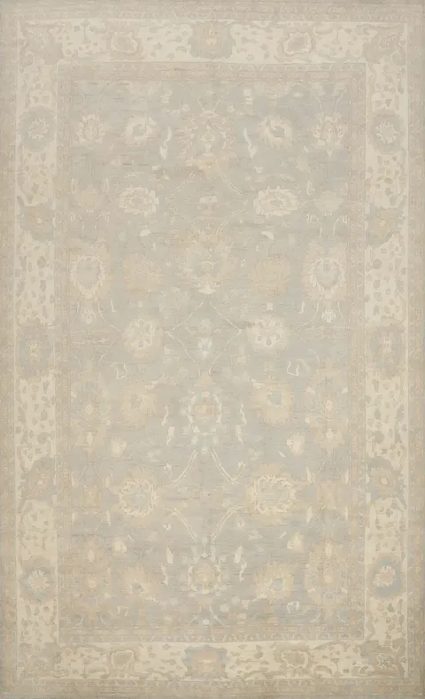 Vegetable Dye Oushak Turkish  Palace Rug 13x19 ft