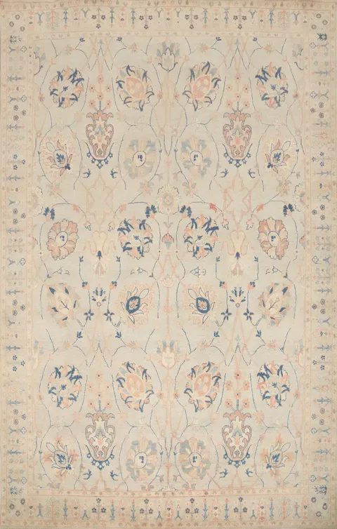 Timeless Floral Motif Kazak Rug for Elegant Interiors 9x12