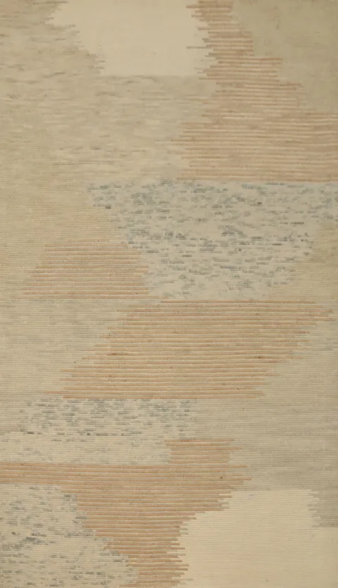 Handmade Wool Abstract Oriental Area Rug 5x8