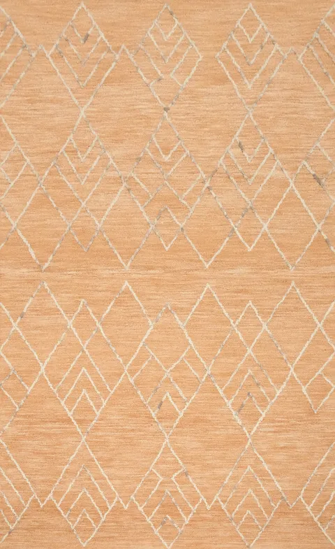 Earthy Geometric Modern Area Rug 5x8 for Chic Home Interiors