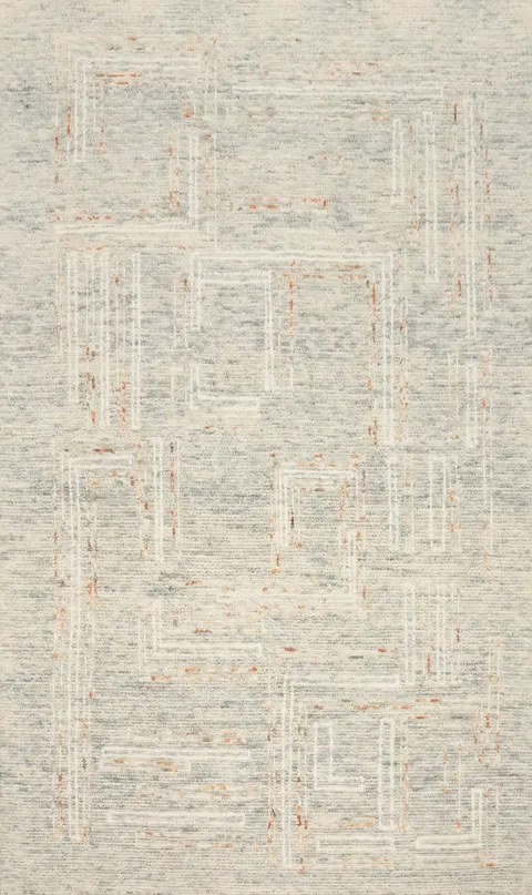 Contemporary Area Rug 5x8 with Soft Geometric Patterns