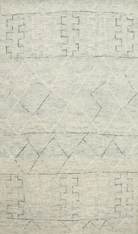 Modern Geometric Area Rug 5x8 with Subtle Artistic Flair