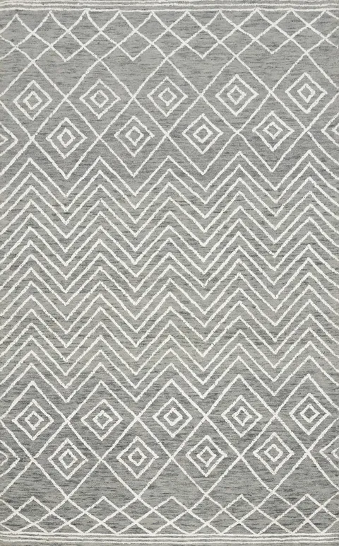Transform Your with Zigzag and Diamond Design Area Rug 5x8
