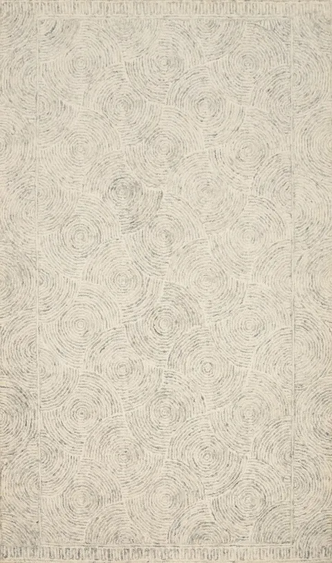 Subtle Swirl Design Area Rug 5x8 for Modern Minimalist Homes
