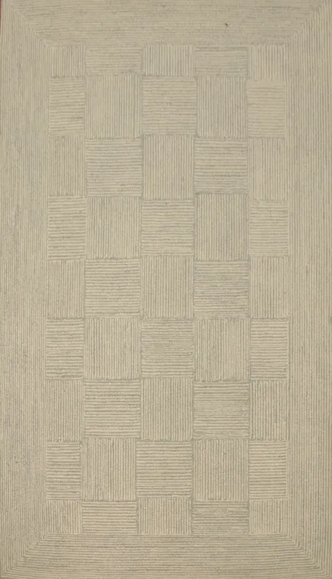 Elegant Checkered Modern Area Rug 5x8 Enhancing Any Room Style