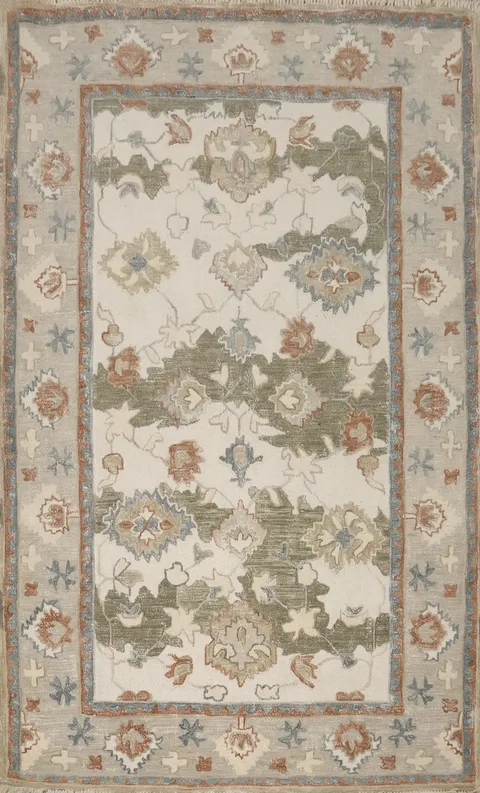 Classic Ornamental Modern Area Rug 5x8 Timeless Elegance