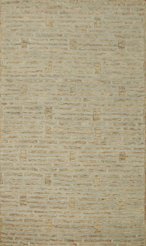 Hand tufted Modern Area Rug 5x8 with Subtle Textured Pattern